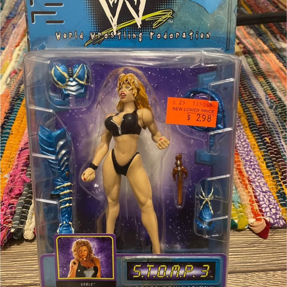 WWE WWF S.T.O.M.P. 3 Sable Wrestling Figure